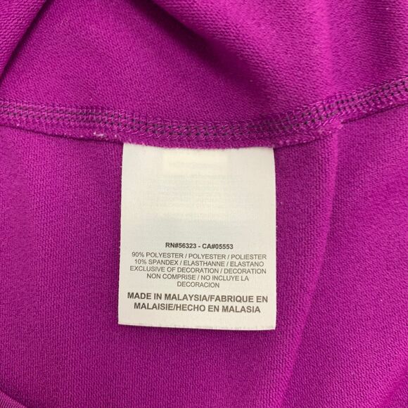 Nike Sweatshirt Womens S Small Violet Dri Fit Half Zip Stay Warm Running Shirt - Picture 9 of 12